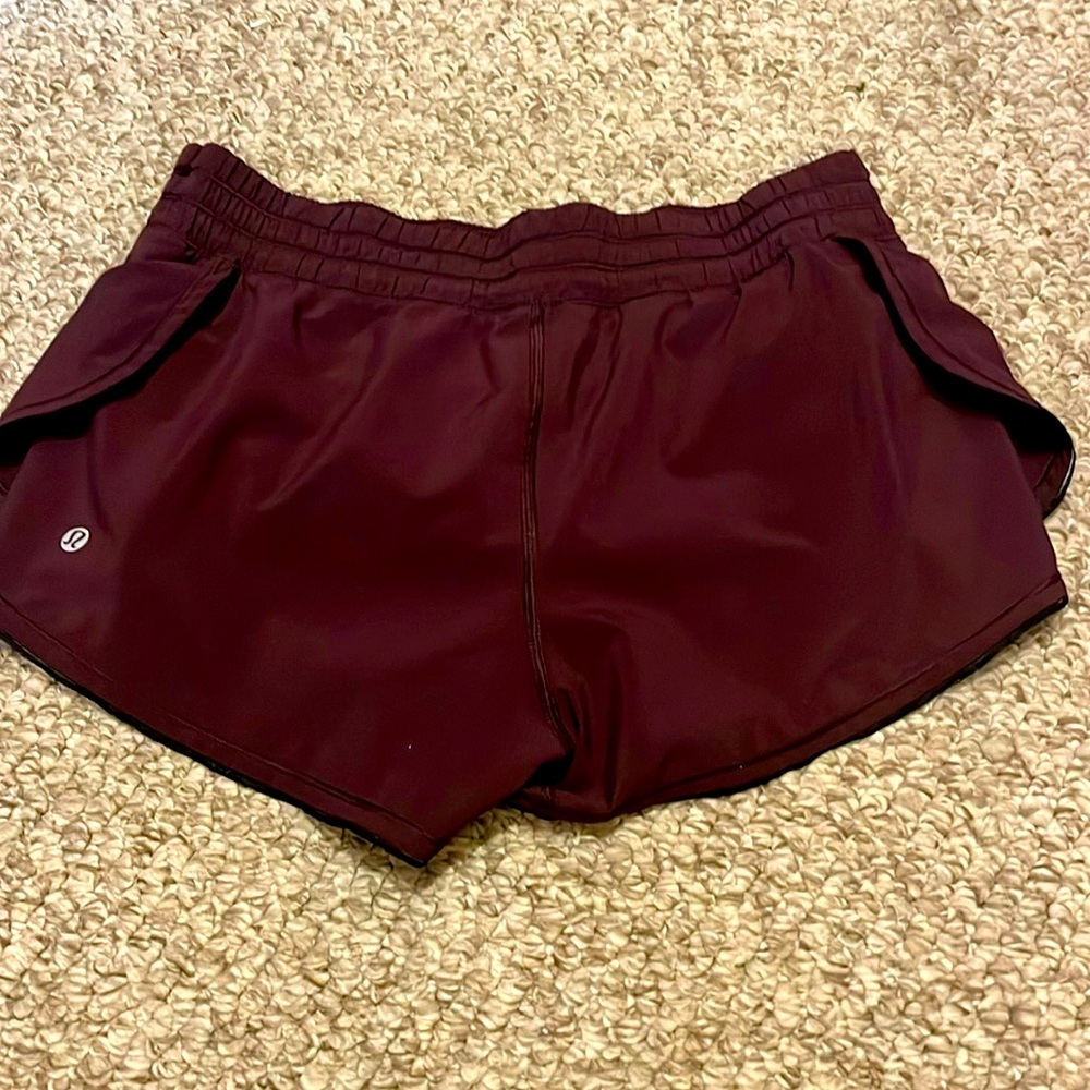 Lululemon Athletica shorts. Size 6, burgundy